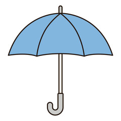 UMBRELLA  icon cute illustration outline simple minimalist kawaii doodle decorative sticker everyday object isolated vector weather