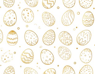 Golden Easter egg pattern (1)