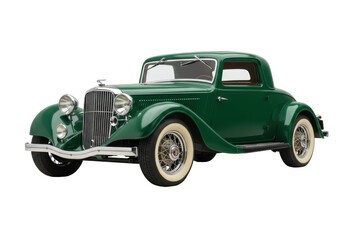 Isolated 1934 Auburn Coupe on a White Background—Classic Car, Vintage Automobile, Vehicle Shot