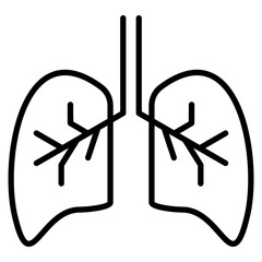 Breathe line icon