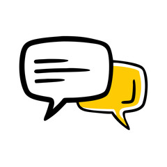 Chat Speech Bubble Communication Icon For Web And Graphic Design