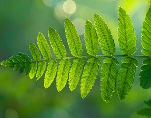 Close-up of a vibrant fern frond (1)