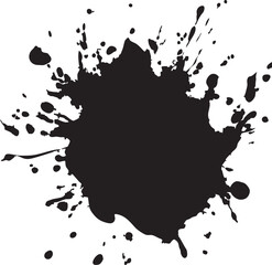 black ink splat