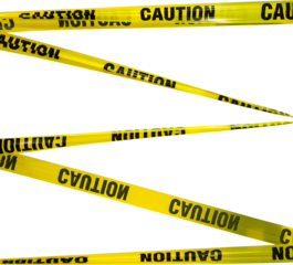 Caution Tape Pattern, a Concept of Safety and Danger