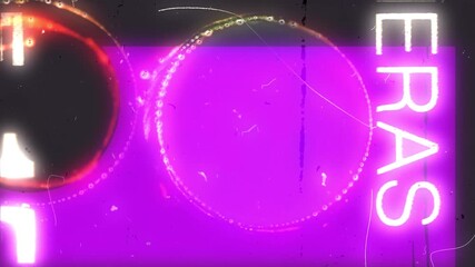 Retro vintage film leader scratches and marks reel for intros, promos and transitions. High quality 4k footage