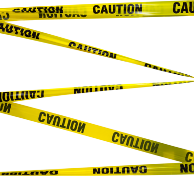 Caution Tape Pattern, a Concept of Safety and Danger
