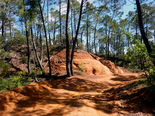 Un paysage dans les ocres 