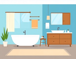 Stylish bathroom interior design