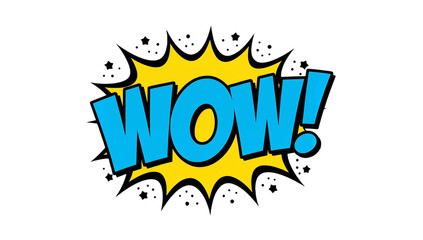 Obraz premium Wow! Vibrant Pop Art Style Comic Book Graphic