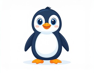 A simple penguin mascot character