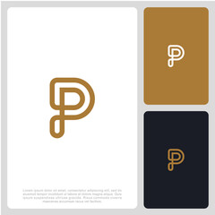 Letter P Logo Template Design Vector Illustration