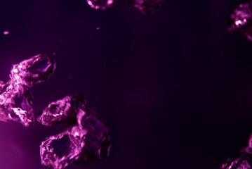 abstract background with glowing bubbles