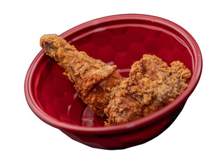 Crispy fried battered chicken, Thai popular dish, golden outside tender inside, delicious and tasty snack.