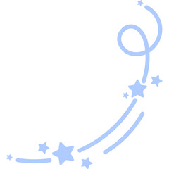 Star Curvy Line Decoration