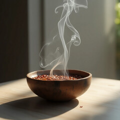 incense sticks in a bowl