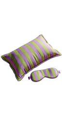 Striped pillow and eye mask set (1)