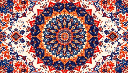 Ornate circular pattern with vibrant colors