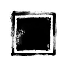 Abstract square frame with textured edges