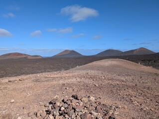 Volcanic landscape of Lanzarote, Canary Islands (Spain)