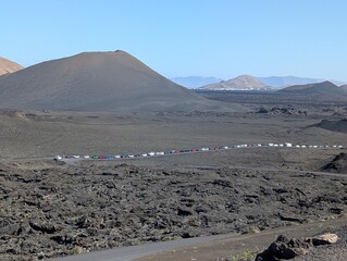Timanfaya National Park in Lanzarote, Canary Islands (Spain)