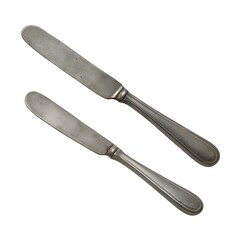 Fototapeta premium Butter Knives Isolated on White Background