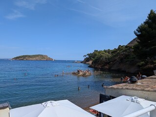 Beach in La Ciotat, France