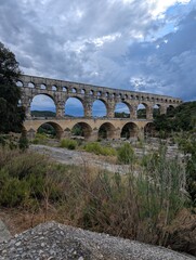 Obraz premium Pont du Gard aqueduct in Provence, France