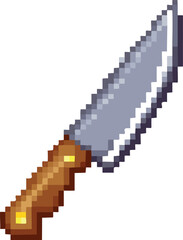 Kitchen Knife Pixel Art
