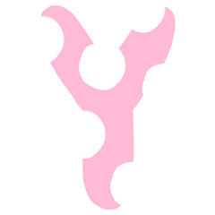 Y Alphabet Hand Drawn Style And Pink Design Font Design Y Alphabet Isolated