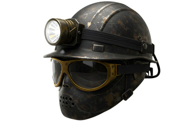 Steampunk Helmet with Goggles and Face Mask