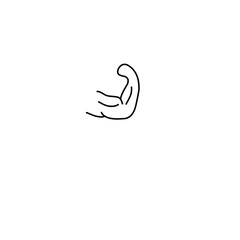 Fototapeta premium Biceps icon