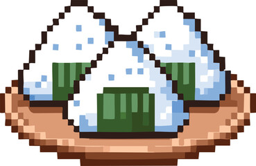Onigiri Japan Pixel Art