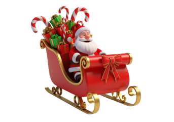 santa claus with gifts