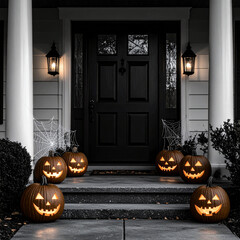 Obraz premium 할로윈호박, 조각호박, 잭오랜턴, 웃는호박, 무서운호박, 호박장식, 할로윈데코, 불빛호박, 호박등, 할로윈소품, 할로윈파티호박, 미니할로윈호박, 큰호박등, 할로윈테이블호박, 할로윈호박사진, halloween pumpkin, carved pumpkin, jack o lantern, smiling pumpkin, scary pumpkin, pumpkin dec