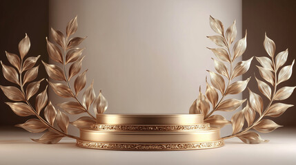 Winner podium premium award background