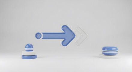 Simple right direction arrow icon in flat style, representing navigation, movement, and progress concepts.
