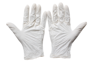 White Latex Gloves Medical Protective Handwear