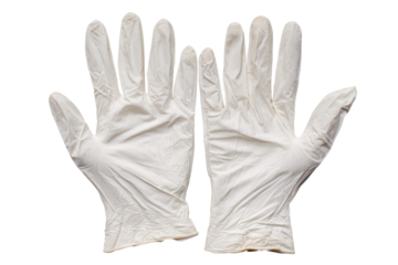 White Latex Gloves Medical Protective Handwear