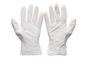 White Latex Gloves Medical Protective Handwear