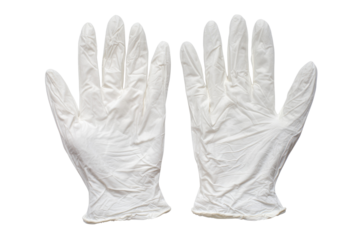 White Latex Gloves Medical Protective Handwear