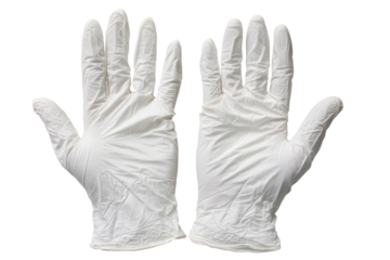 White Latex Gloves Medical Protective Handwear