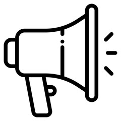 Promotion Icon in Line Style Suitable for Web, Apps, Presentation, or Printable Meanings