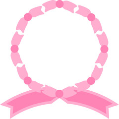 리본 원형 프레임