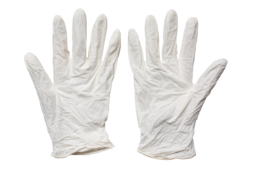 White Latex Gloves Medical Protective Handwear