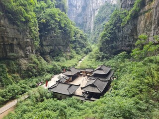 Wulong National Park, Chongqing most famous place of valley in china world heritage landscape