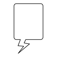 Fototapeta premium line speech bubble