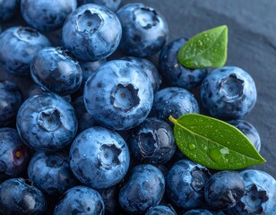 Close-up of fresh blueberries
