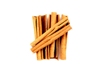 Dried cinnamon sticks arranged in a bundle.