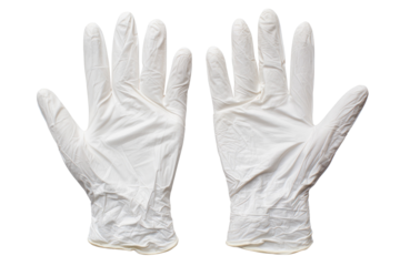 White Latex Gloves Medical Protective Handwear