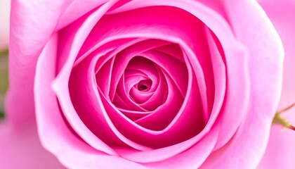 Close-up of a vibrant pink rose
